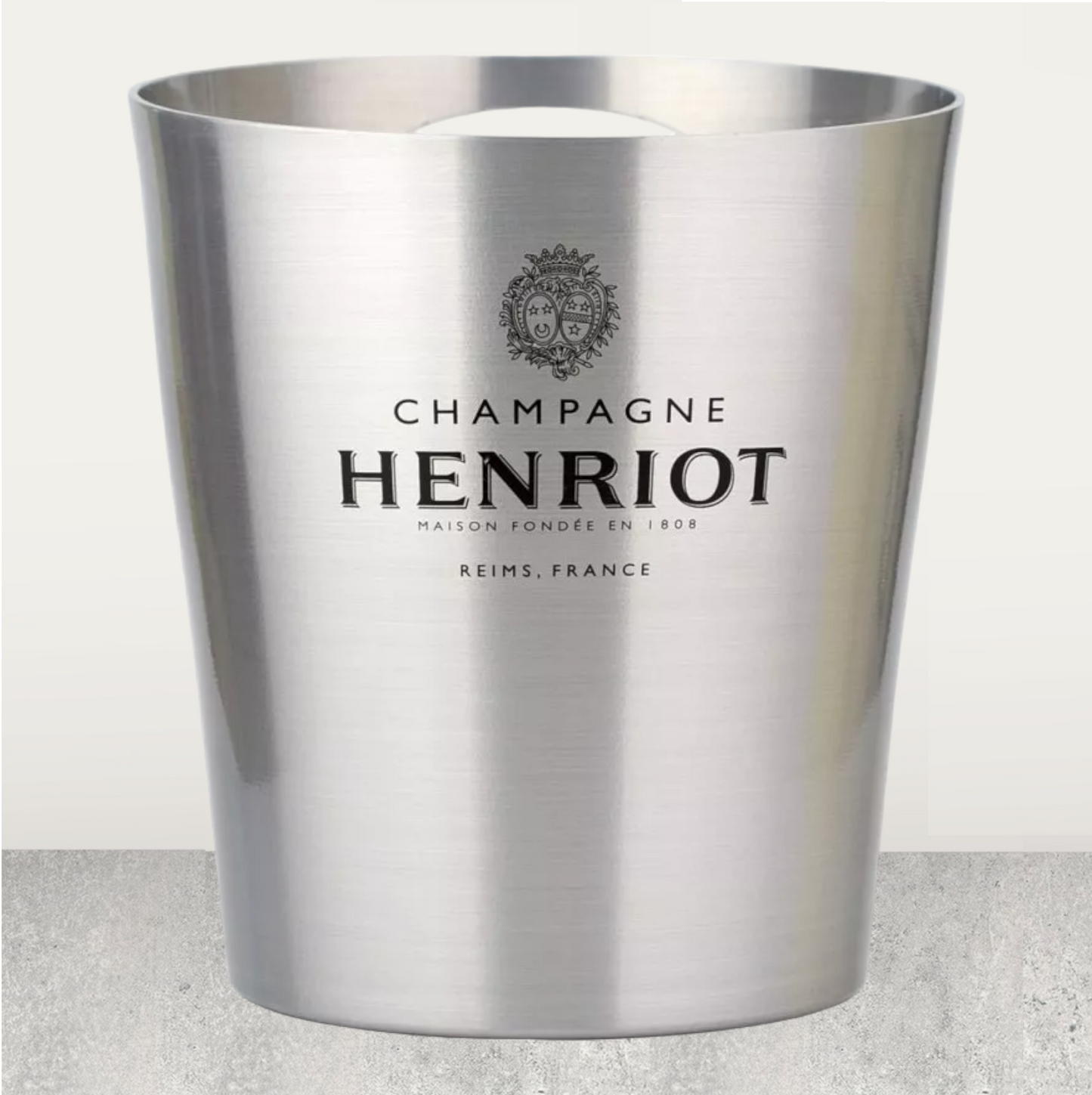 HENRIOT CHAMPAGNE Ice Bucket - Stainless Steel Bottle Cooler