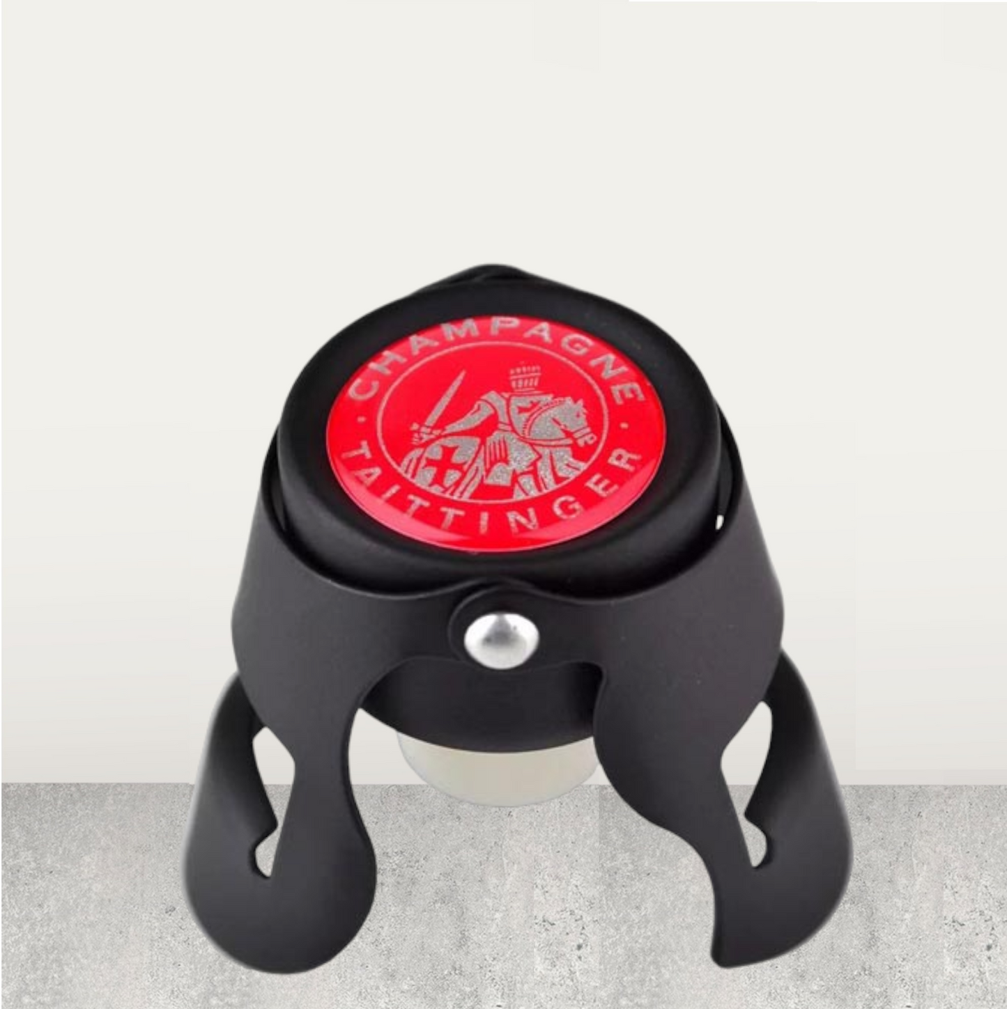 TAITTINGER CHAMPAGNE STOPPER - Elegant Black Finish - Family-Owned Heritage