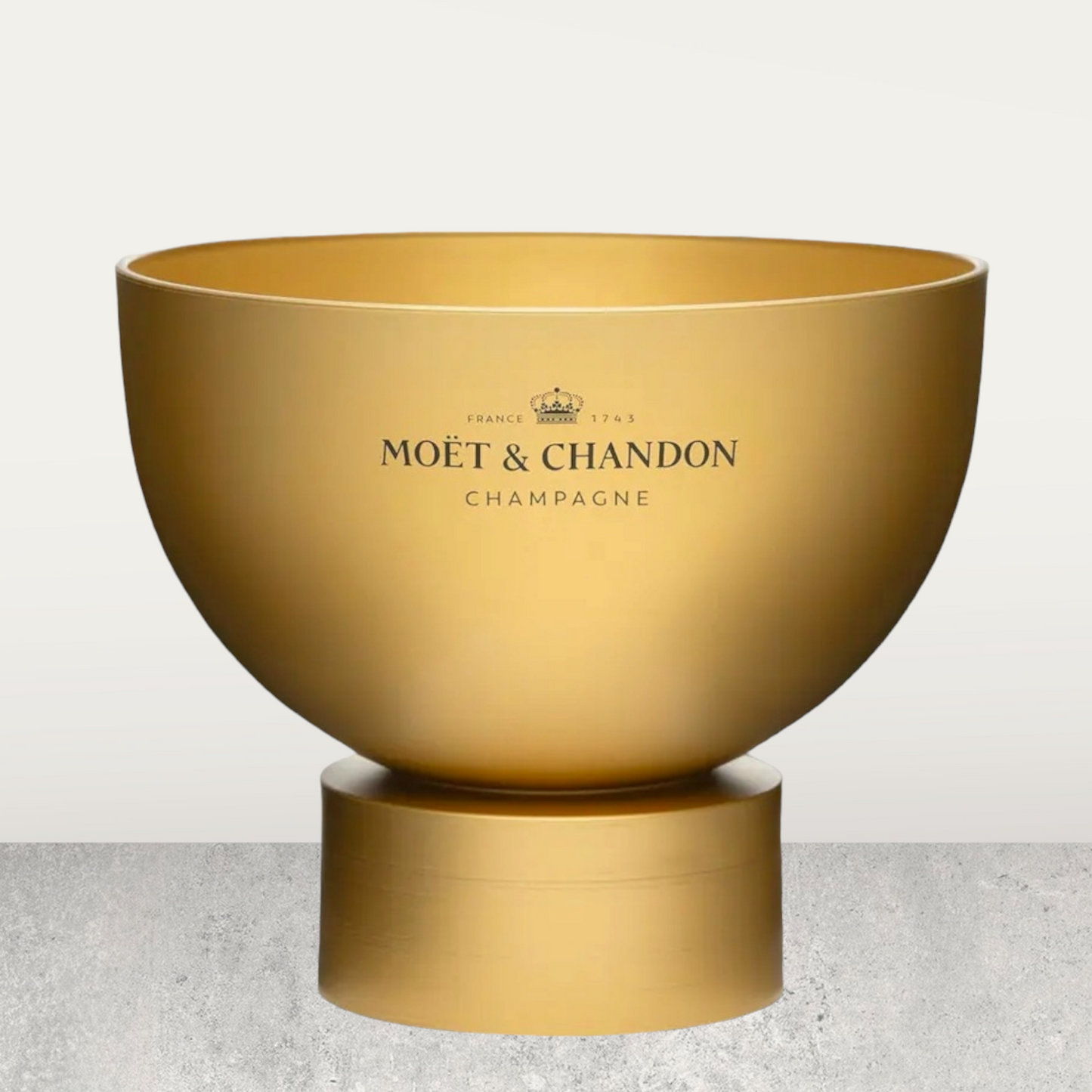 Moët & Chandon Gold Ice Bucket - Elegant, Footed Champagne Cooler