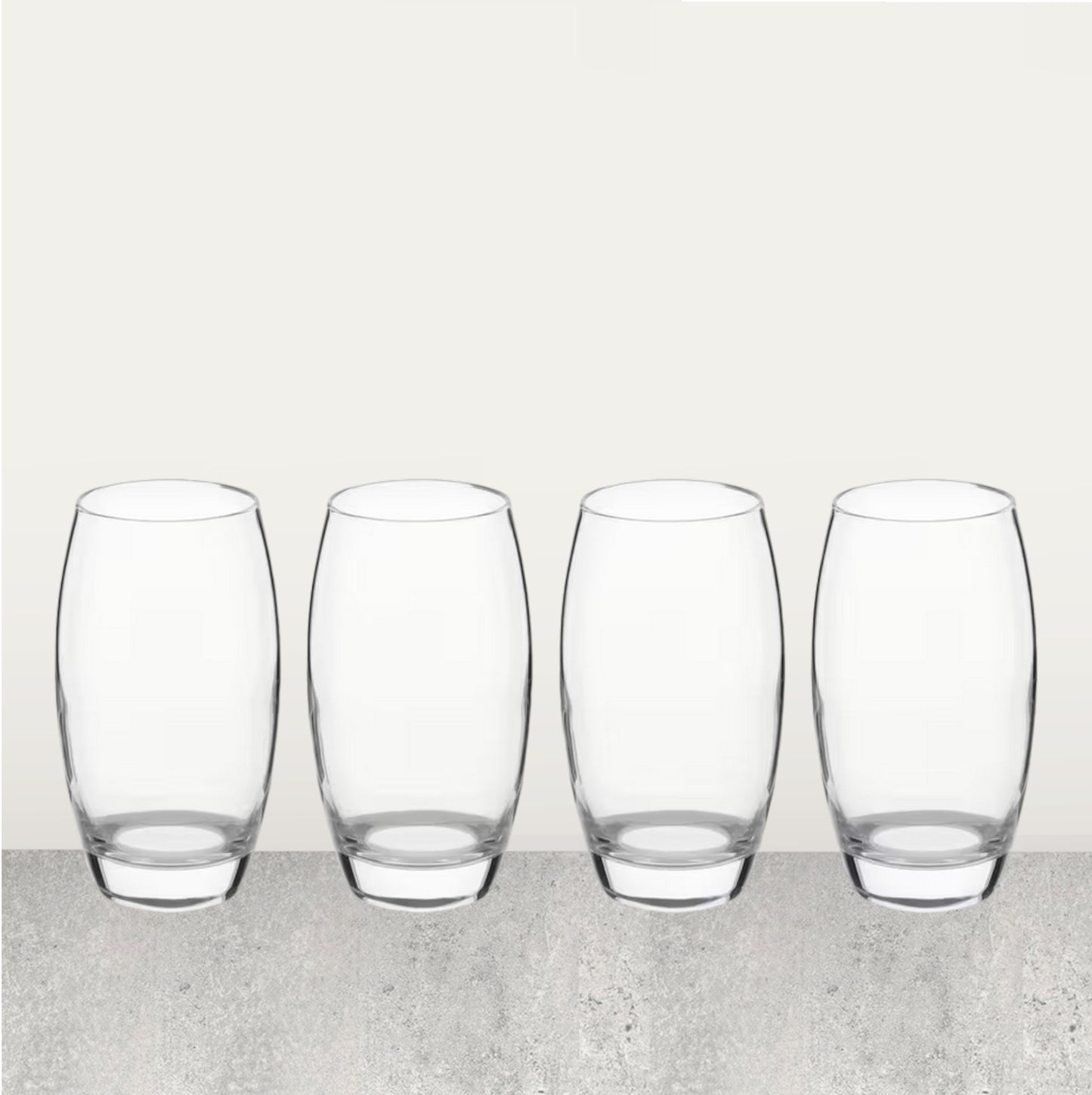 Pero Niño Classic Highball Glass Set - Luxury 4 Pack