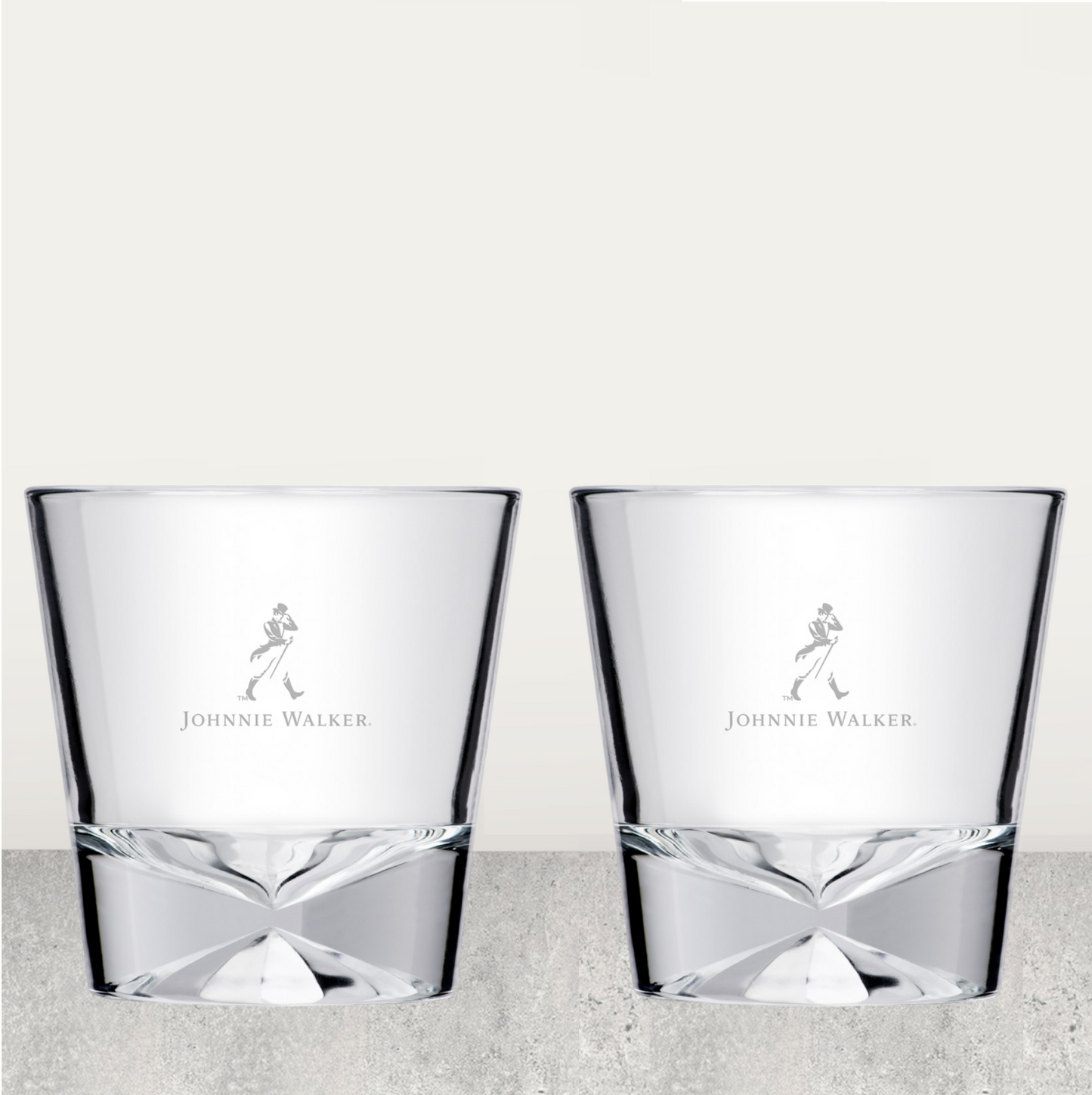 Pair of Johnnie Walker Limited Edition Whisky Glasses - Classic Shape -