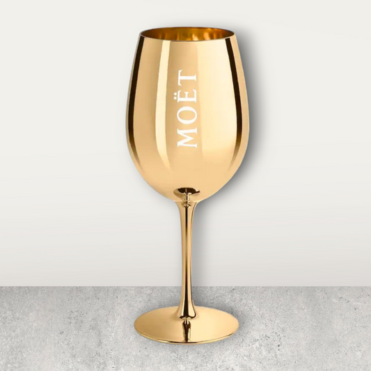 Set of 6 Moët & Chandon Golden Champagne Glasses