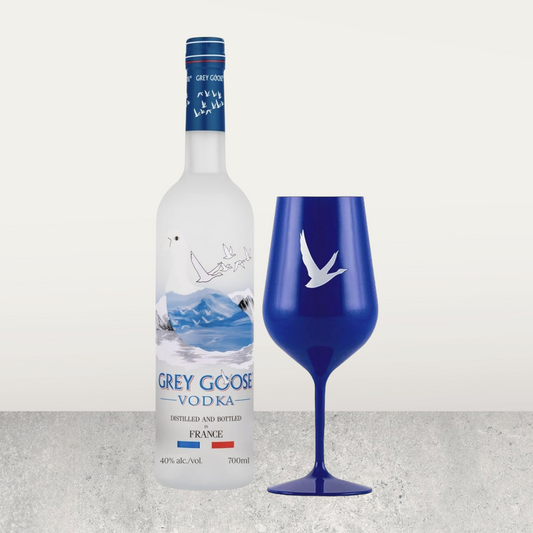 GREY GOOSE PREMIUM VODKA 70 cl & Acrylic Glass Gift Pack