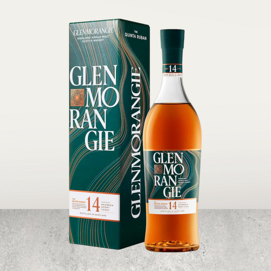 GLENMORANGIE QUINTA RUBAN 14 YEARS OLD -Gift box with bottle - 70 cL