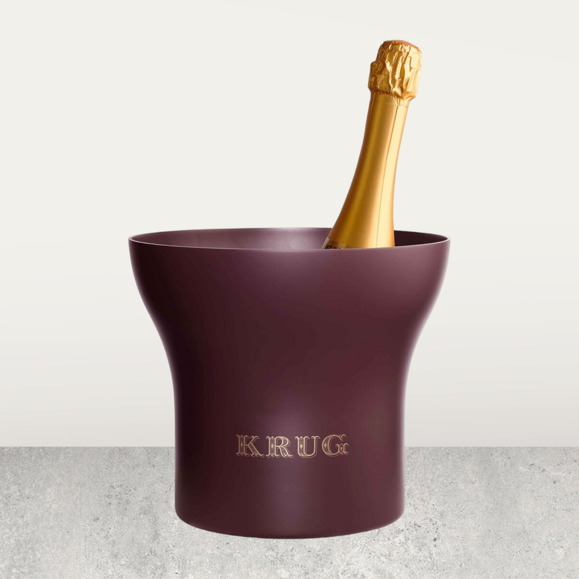 Krug Dark Cherry Ice Bucket Gold Insignia Luxury Barware Pero Niño