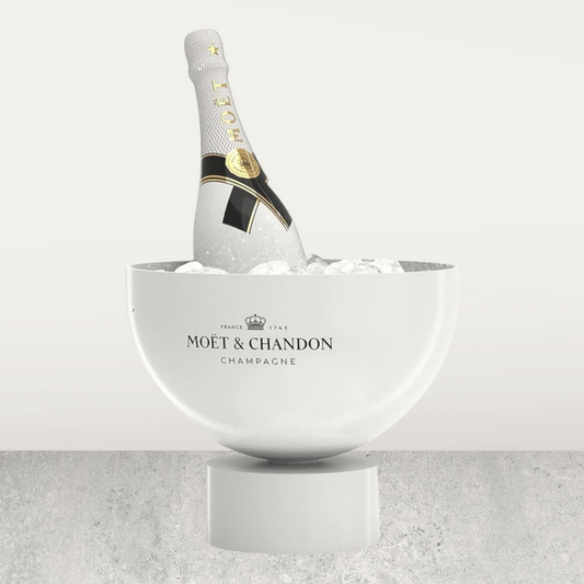 Moët & Chandon Ice Bucket - White Acrylic Champagne Chiller - Elevate Your Moët